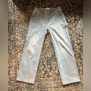 A&F Curve Love High Rise 90s Relaxed Jeans, Size 12